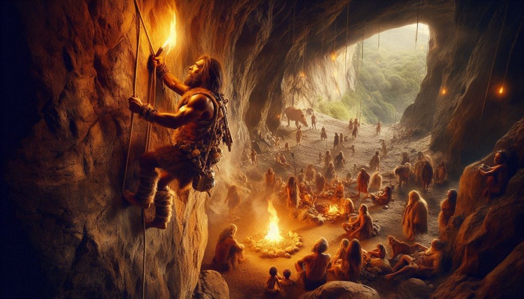 Steinzeitmensch mit PSAgA